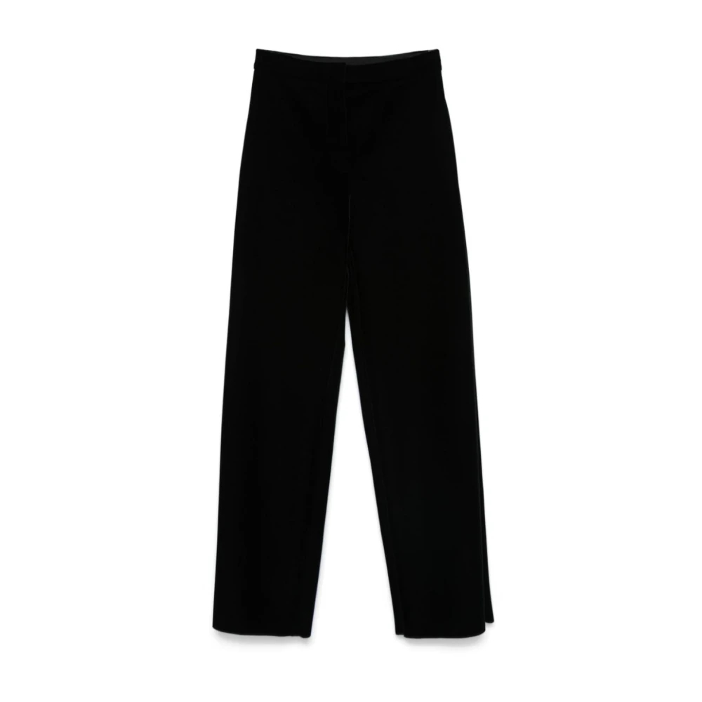 Sportmax Women's Black Straight Trousers Extra Small