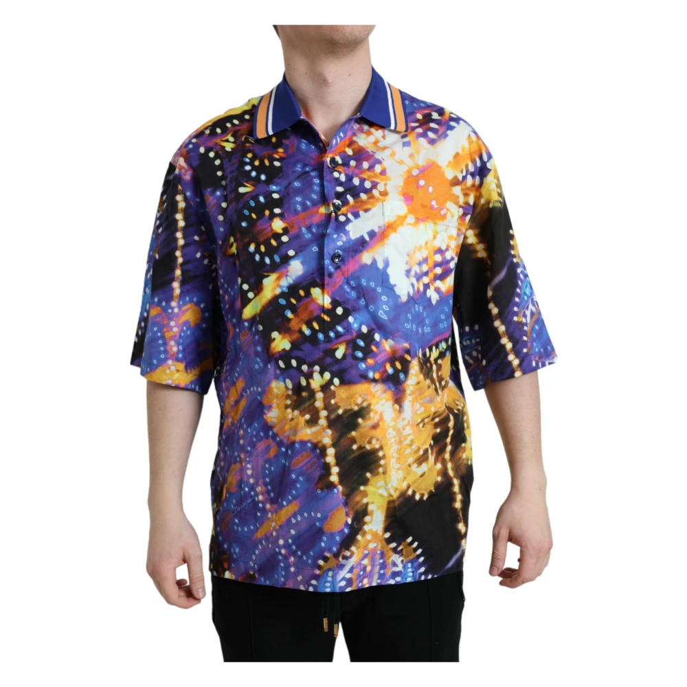 Dolce & Gabbana Men's Multicolor Short Sleeve Shirts Medium