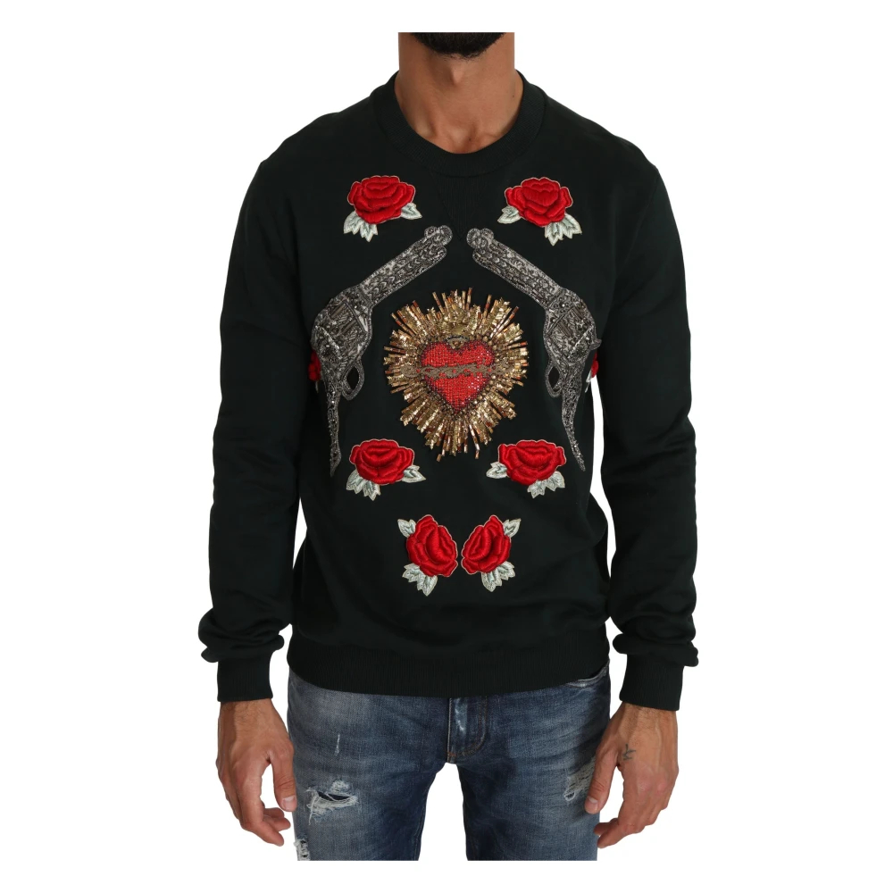Dolce & Gabbana Men's Green Sweatshirts Large