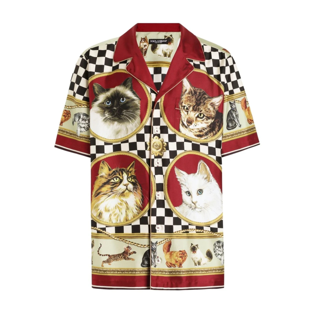 Dolce & Gabbana Men's Multicolor Short Sleeve Shirts Medium