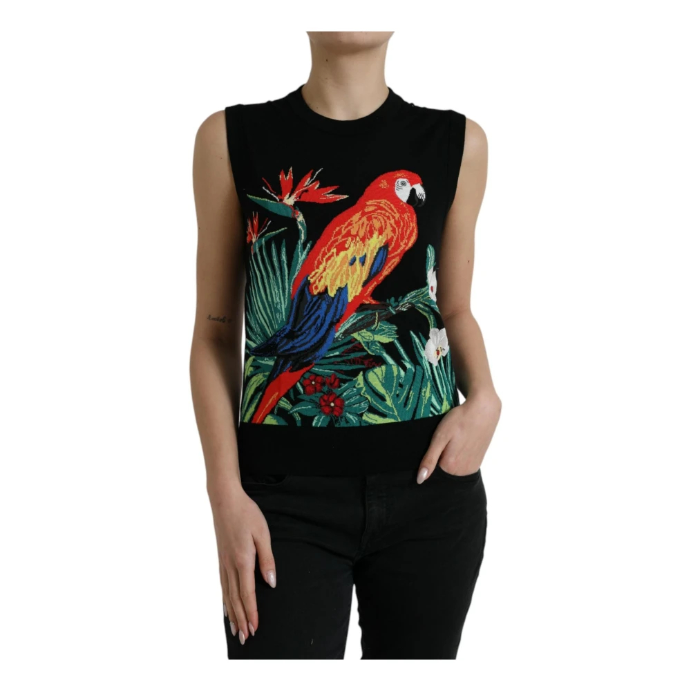 Dolce & Gabbana Women's Multicolor Round-Neck Knitwear 3XS