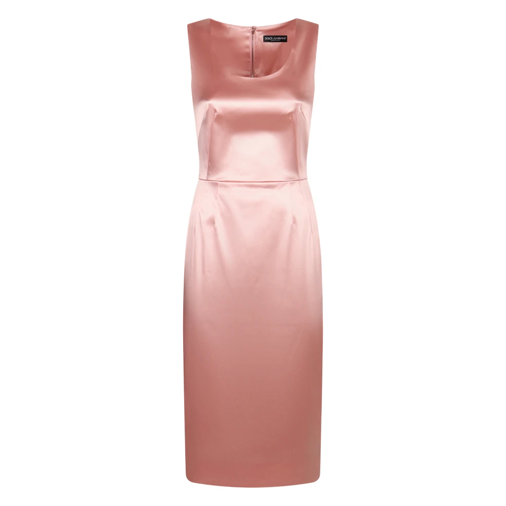 Dolce & Gabbana Women's Pink Midi Dresses Extra Small