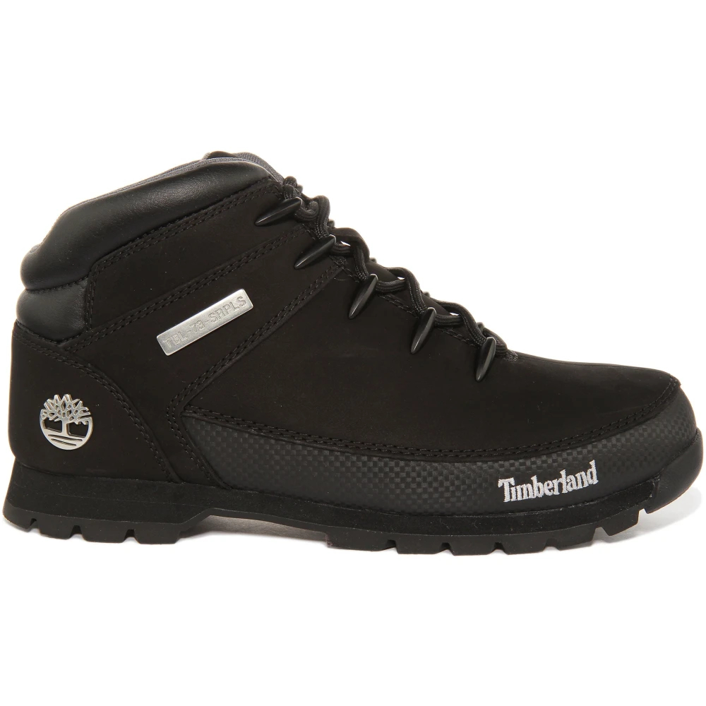 Timberland Men's Black Lace-Up Boots Size 9