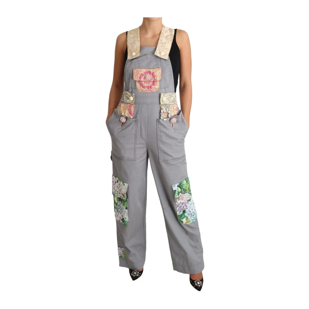Dolce & Gabbana Women's Gray Jumpsuits Extra Small