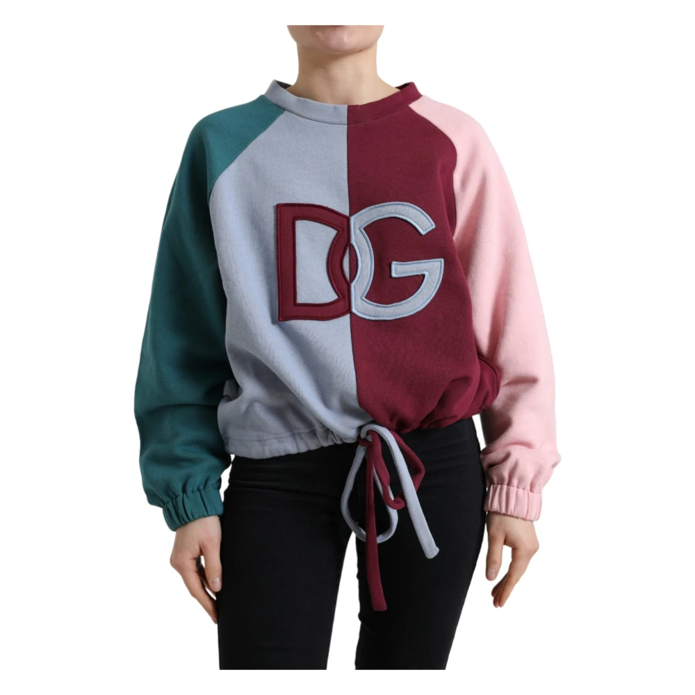 Dolce & Gabbana Women's Multicolor Round-Neck Knitwear 3XS