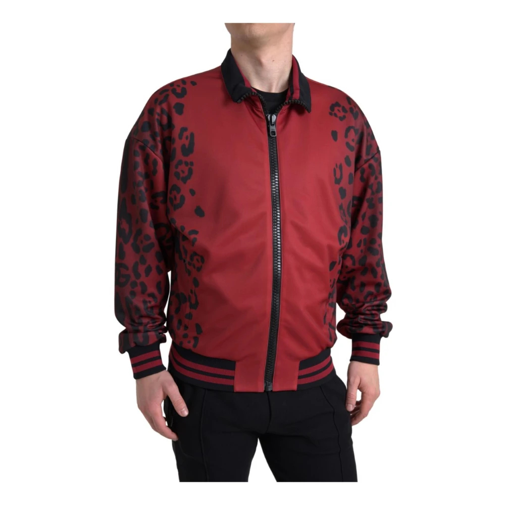 Dolce & Gabbana Men's Red Bomber Jackets Large