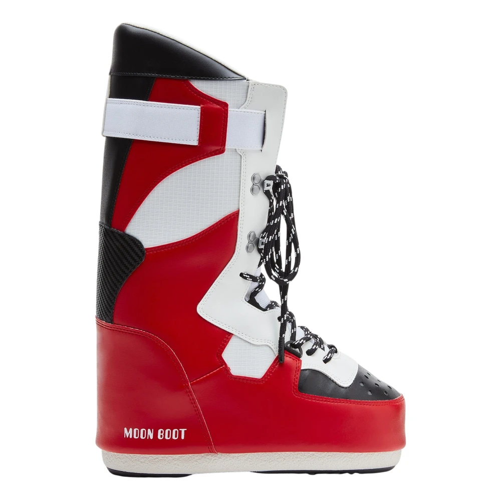 Moon Boot Women's Red Winter Boots Size 2 Uk
