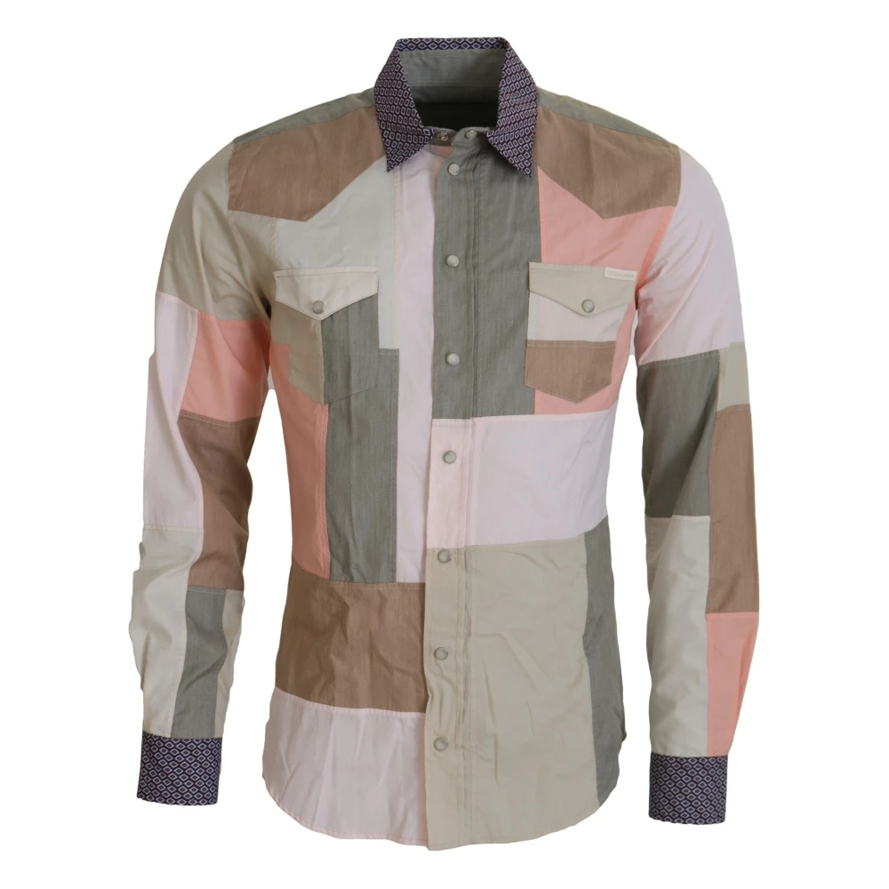 Dolce & Gabbana Men's Multicolor Casual Shirts Extra Small