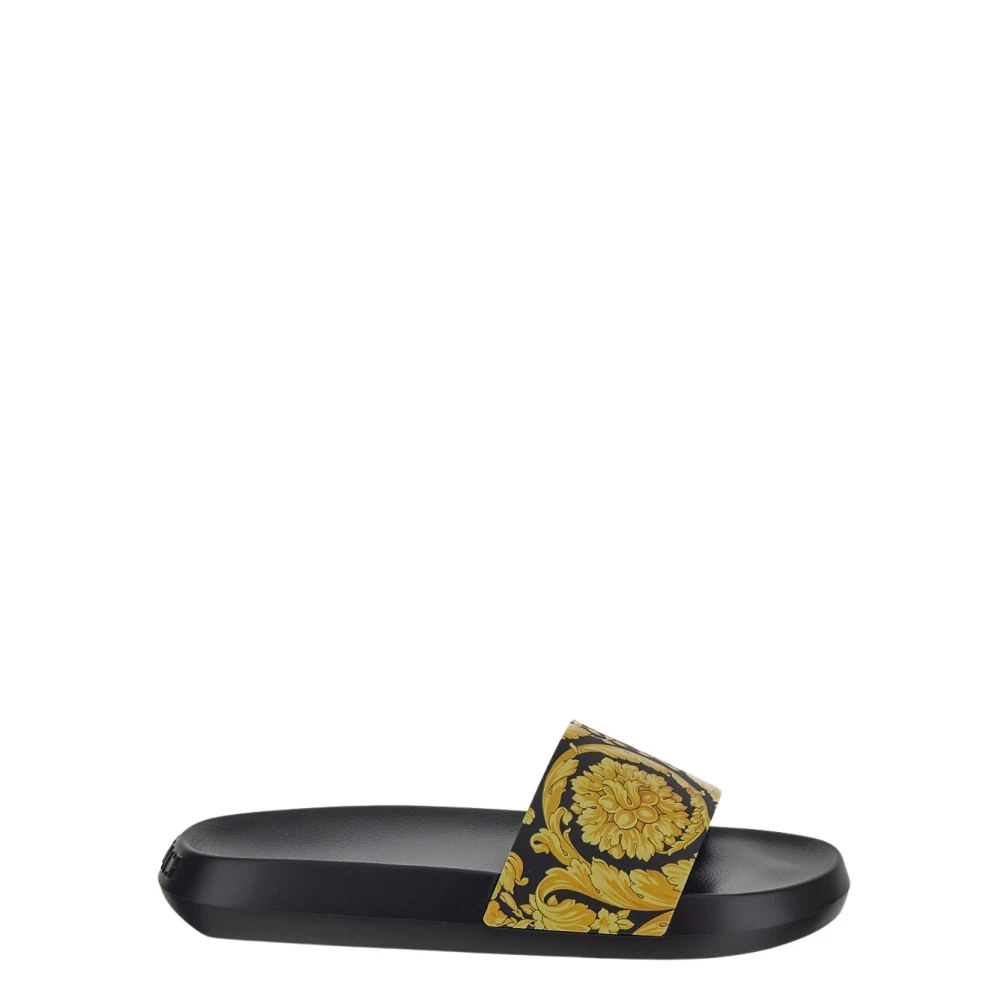 Versace Men's Black Sliders Size 5 Uk