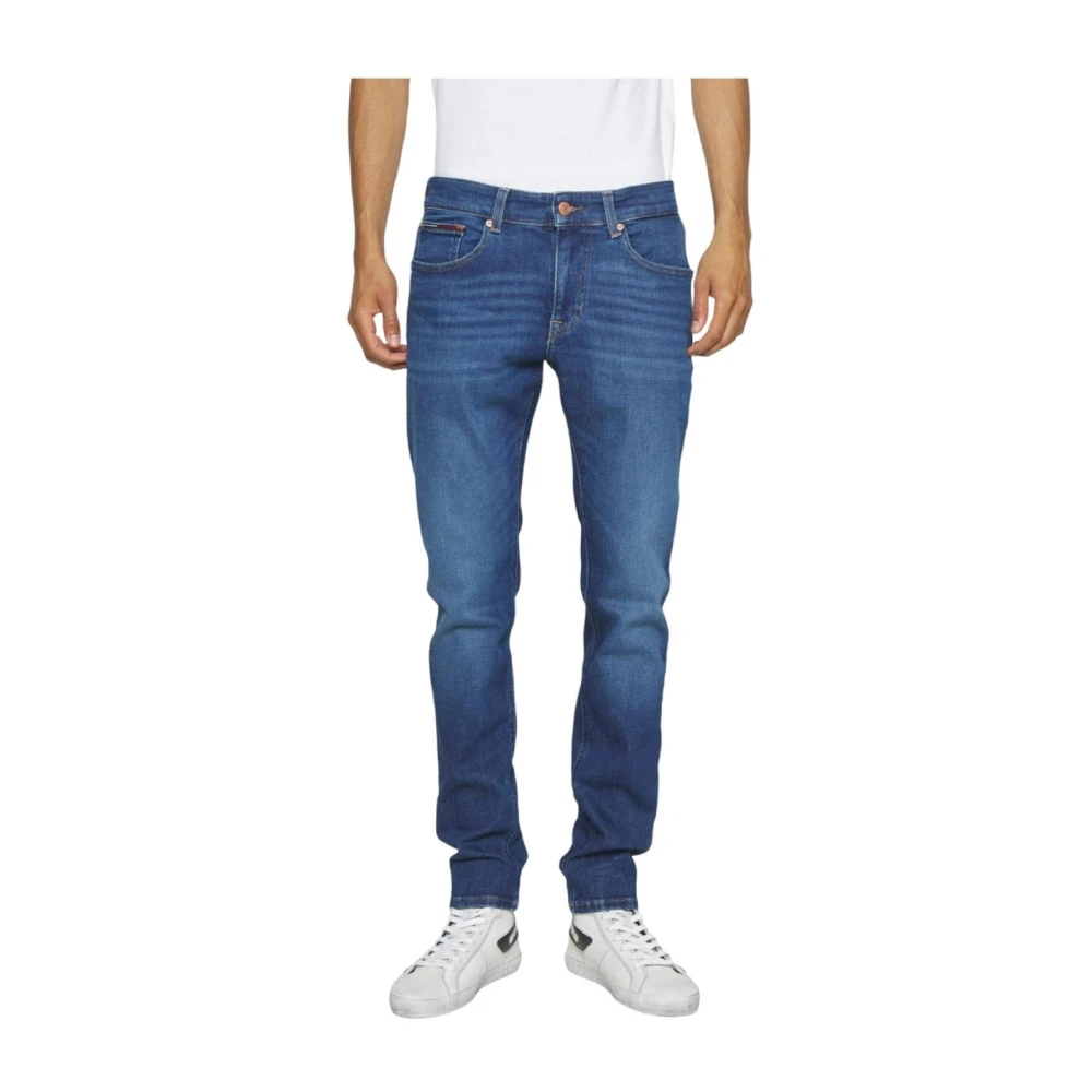 Tommy Hilfiger Men's Blue Slim-Fit Jeans W38 L32