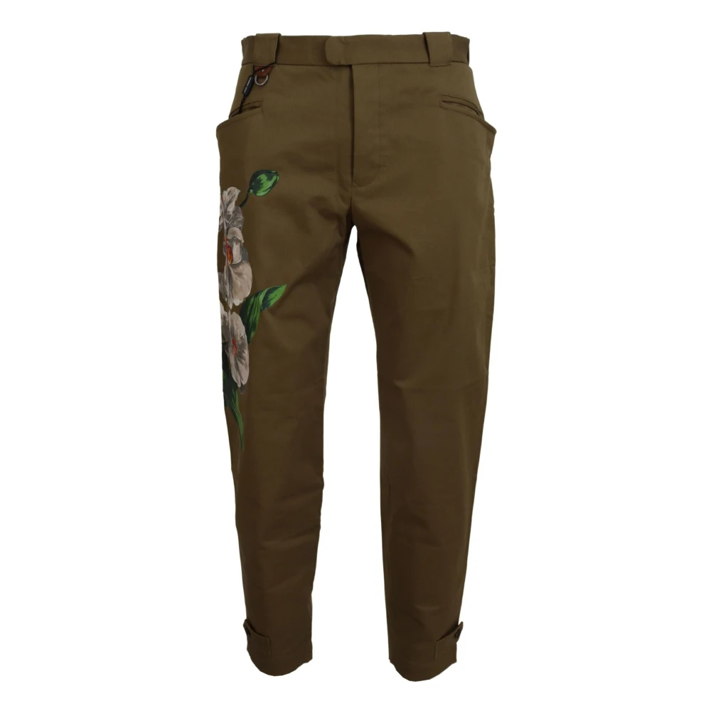 Dolce & Gabbana Men's Green Chinos Extra Small