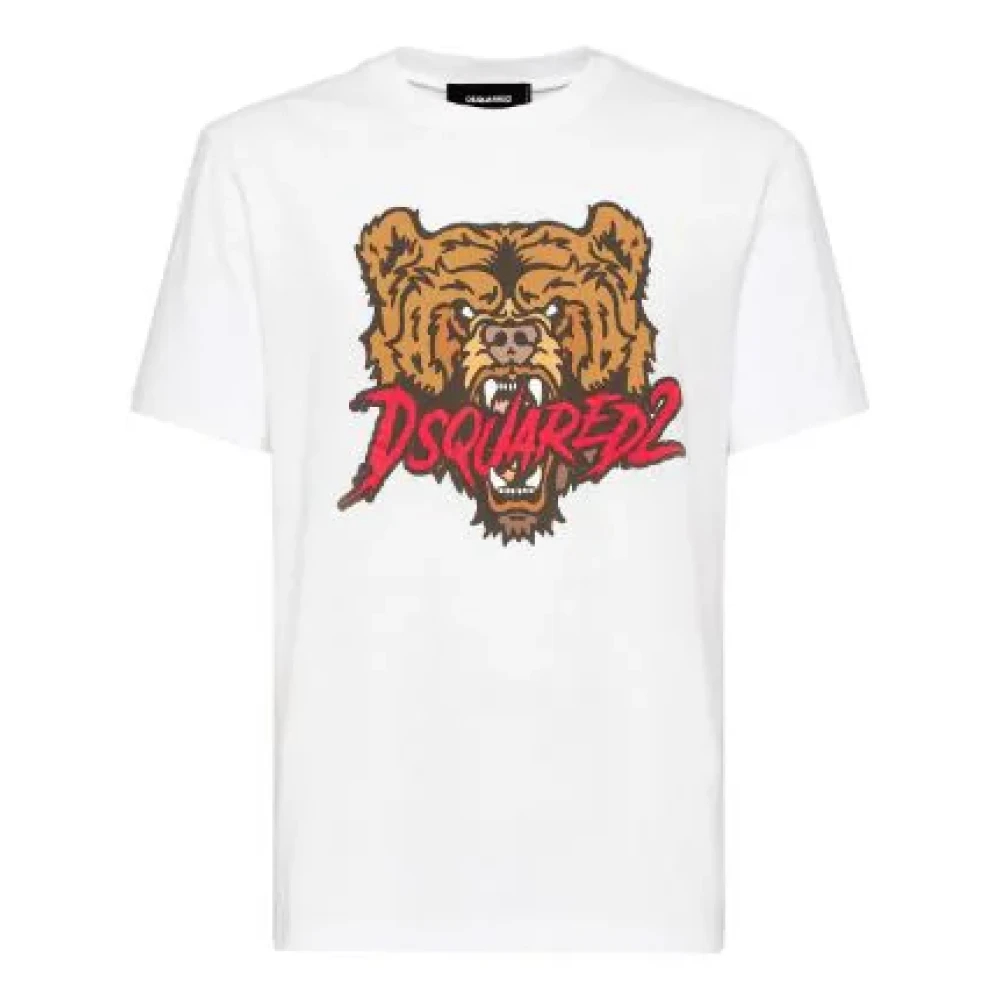 Dsquared2 Men's White T-Shirts Extra Small