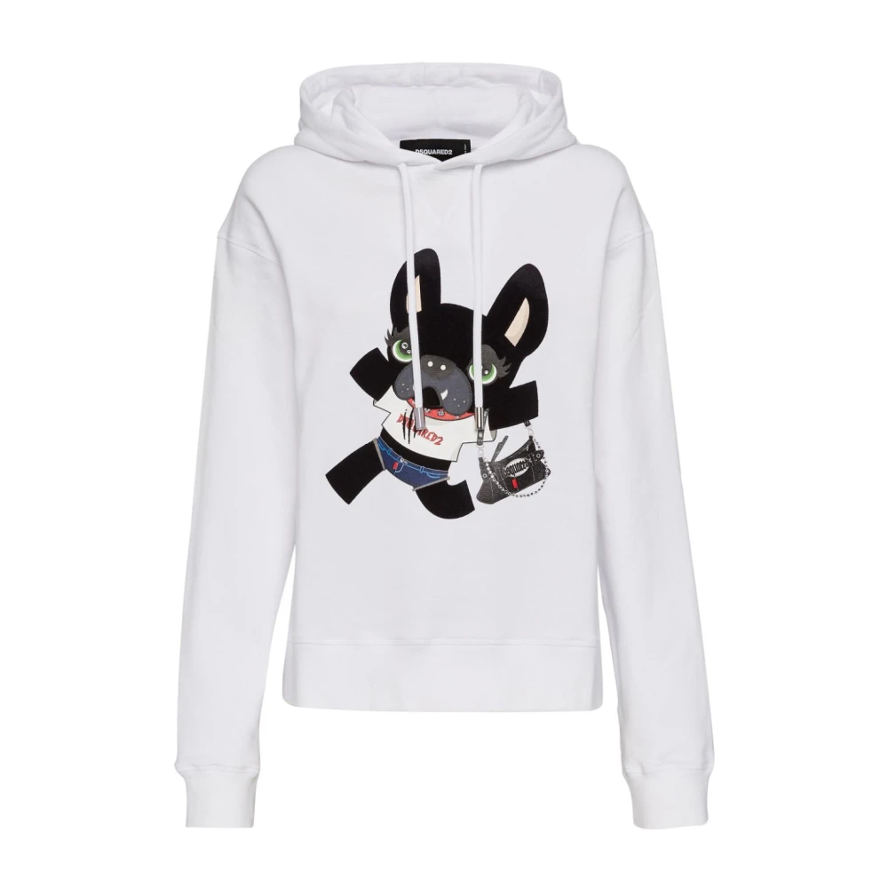 Dsquared2 Women's White Hoodies Small