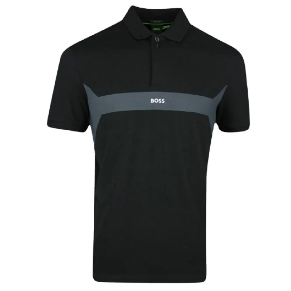 Hugo Boss Men's Black Polo Shirts Medium