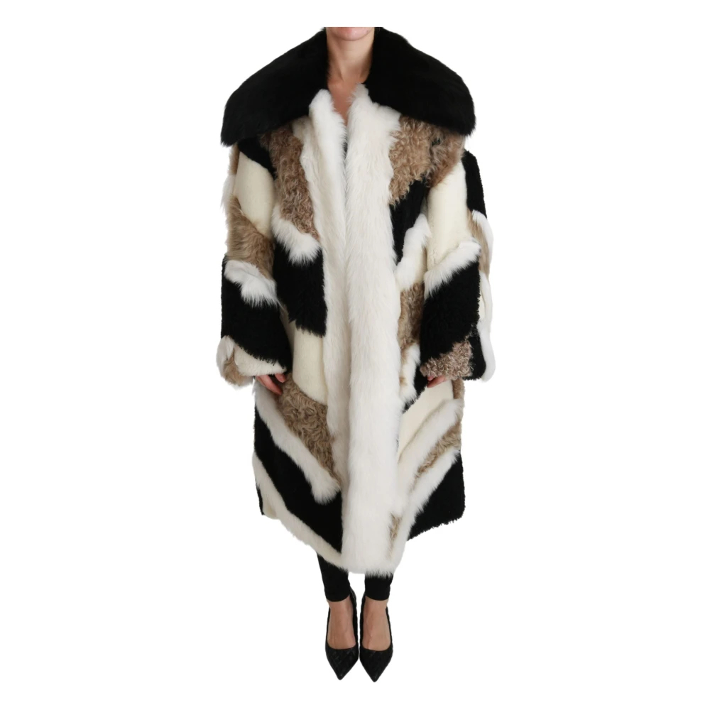 Dolce & Gabbana Women's Multicolor Faux Fur & Shearling Jackets 2XS