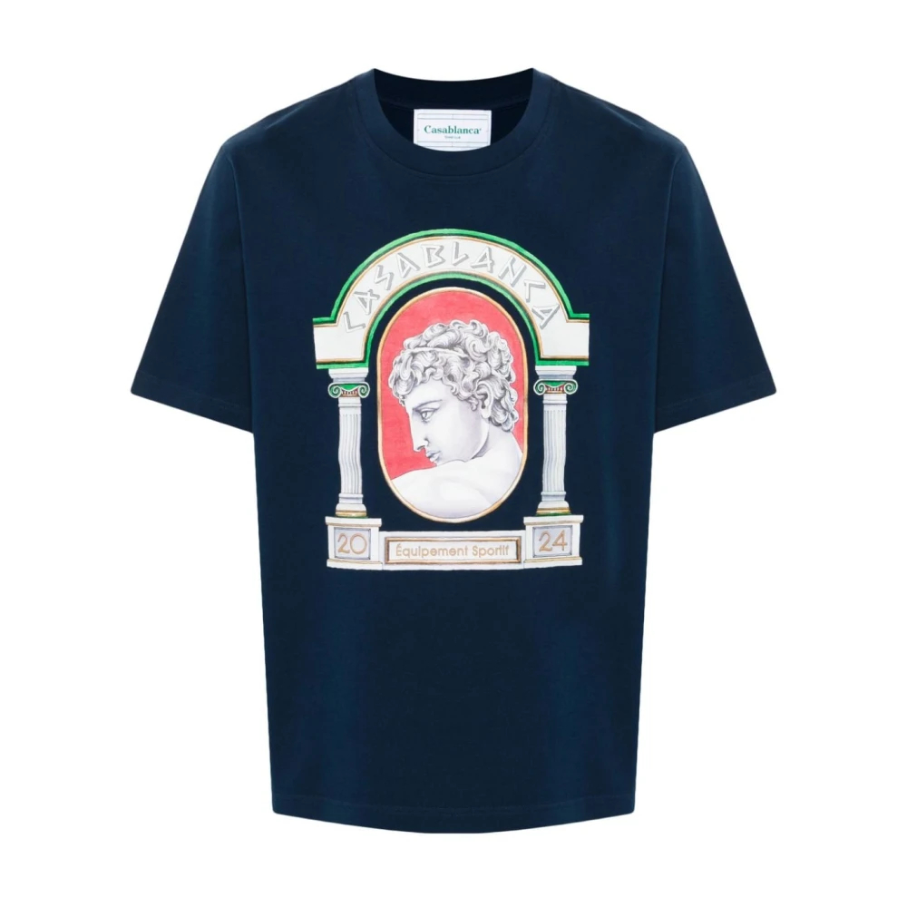 Casablanca Men's Blue T-Shirts Medium