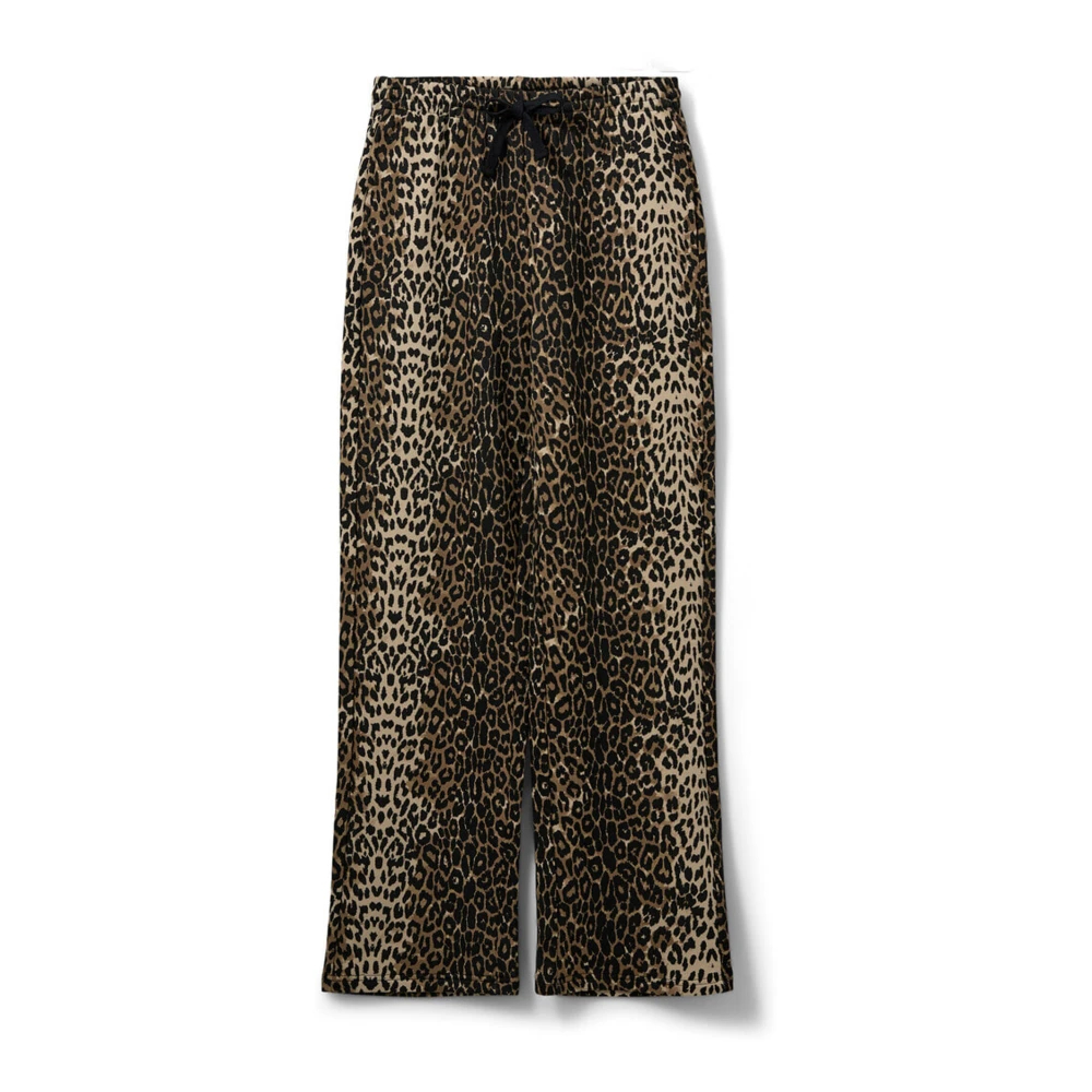 Sofie Schnoor Women's Brown Straight Trousers Medium