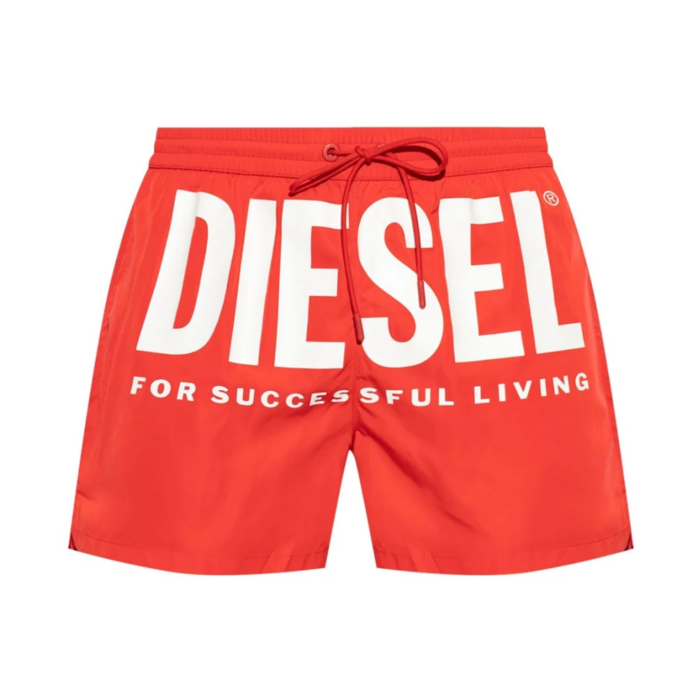 Diesel Men's Red Beachwear Small