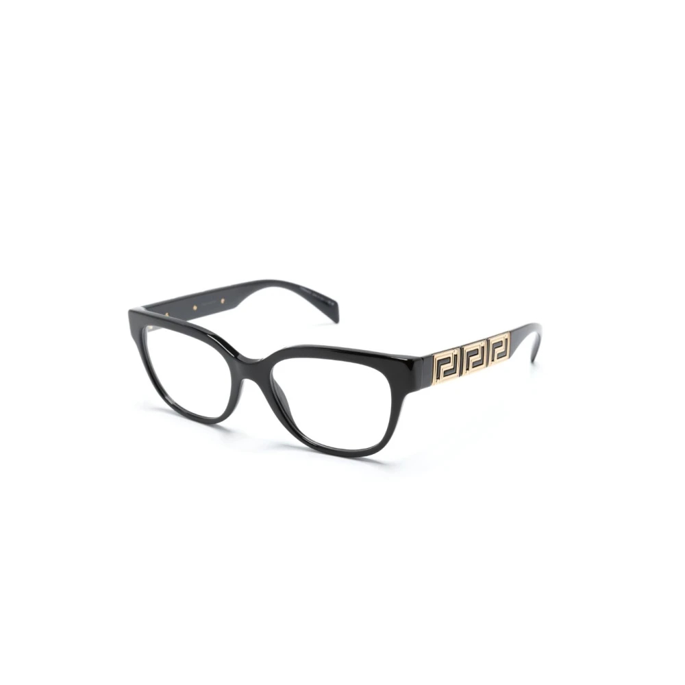 Versace Women's Black Glasses Medium