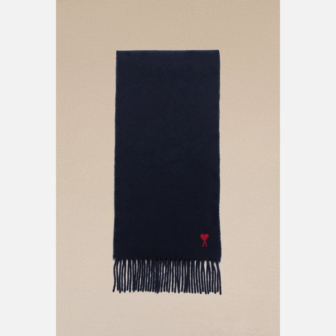 Ami De Coeur Scarf Blue Unisex - OS - AMI Paris