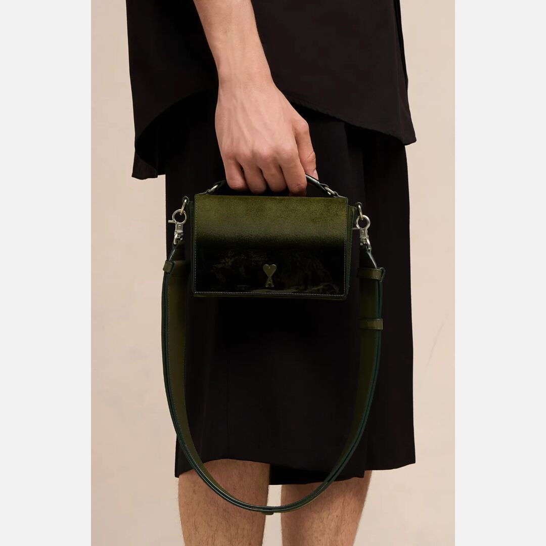 Ami De Coeur Lunch Box Bag Green Unisex - One Size - AMI Paris