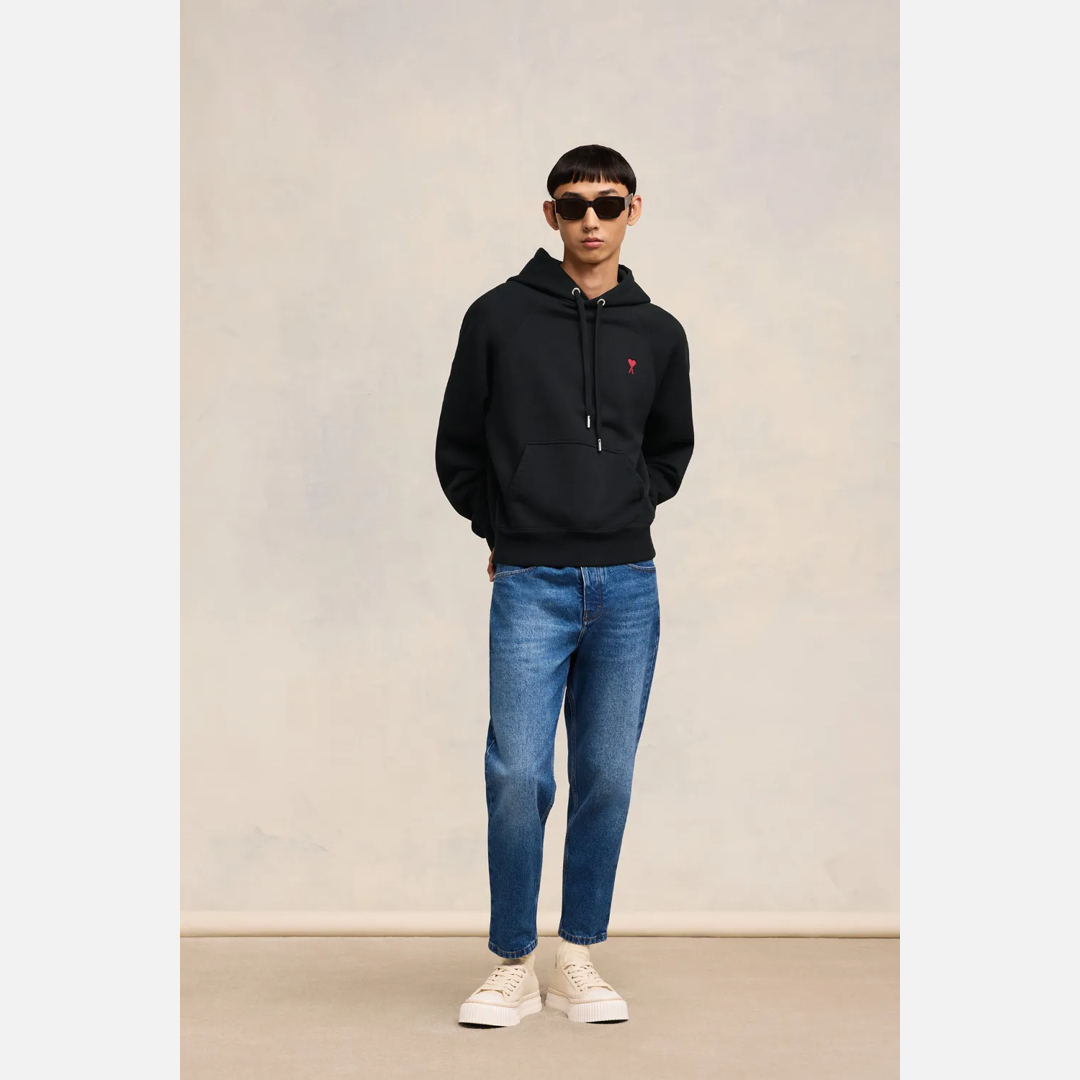 Ami De Coeur Boxy Fit Hoodie Black Unisex - XL - AMI Paris