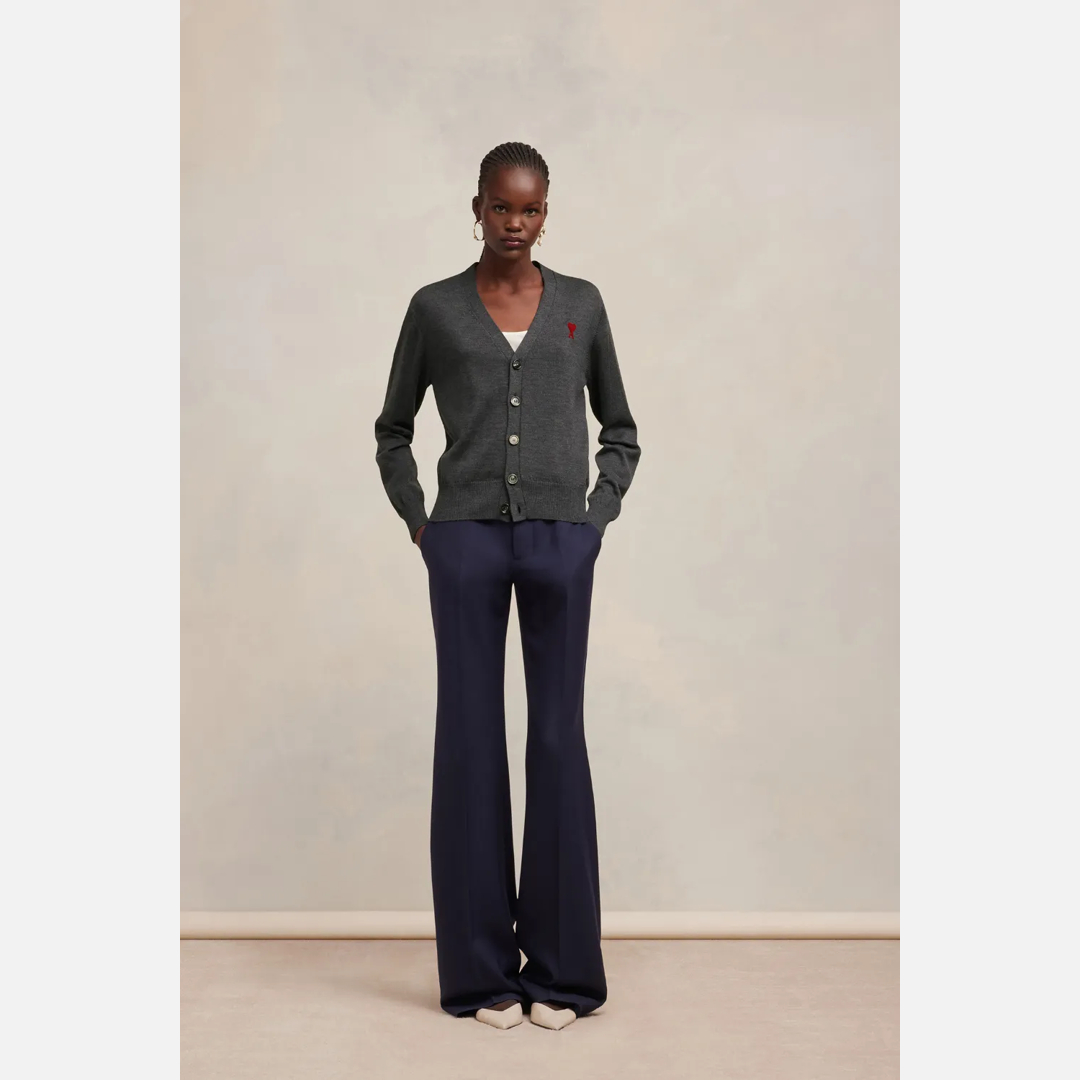 Red Ami de Coeur Cardigan Grey for Women - L - AMI Paris