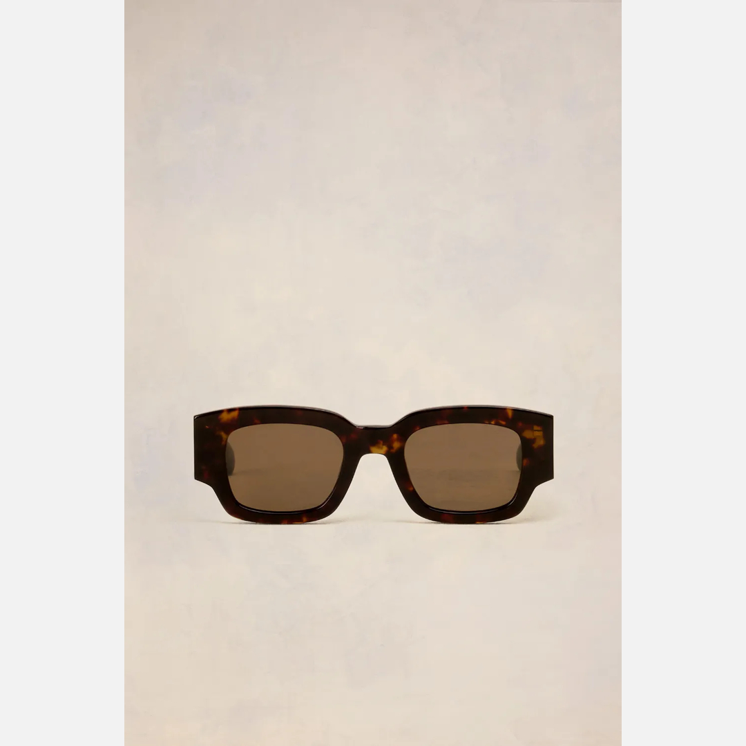 Classical Ami de Coeur Sunglasses Brown Unisex - OS - AMI Paris