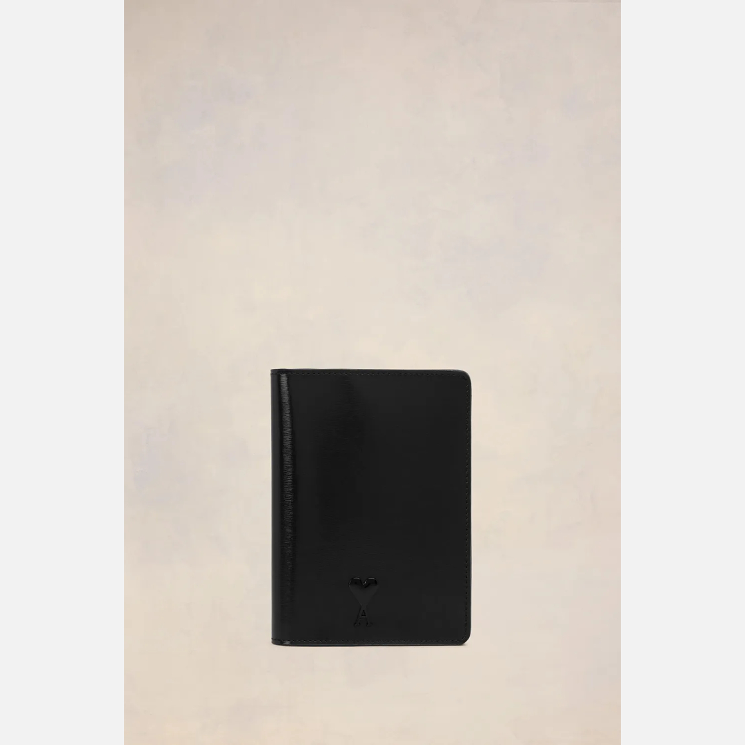Ami De Coeur Passport Holder Black Unisex - OS - AMI Paris
