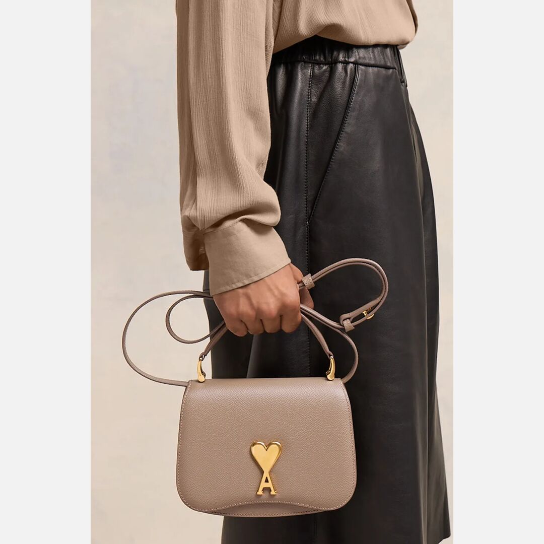 Mini Paris Paris Bag Neutrals Unisex - One Size - AMI Paris