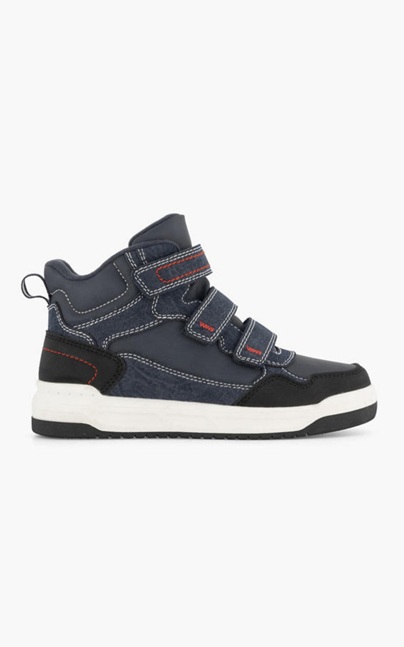 Donkerblauwe hoge sneaker