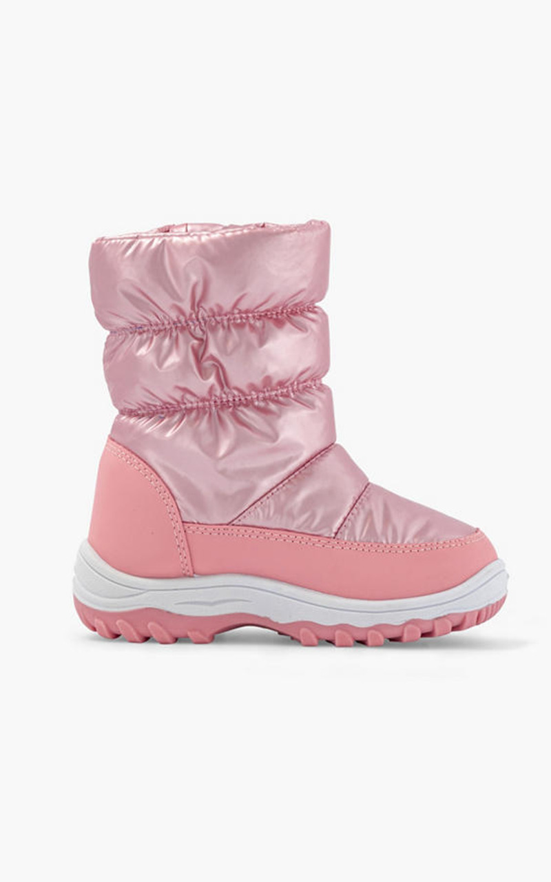 Lichtroze metallic snowboot