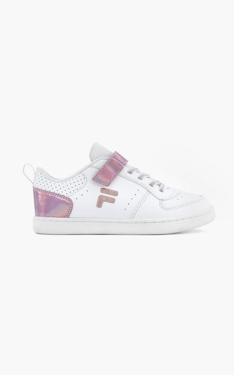 Witte sneaker holografisch
