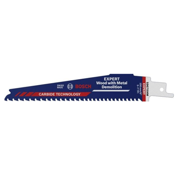 Bosch Accessories 2608900396 EXPERT ‘Wood with Metal Demolition’ S 967 XHM Säbelsägeblatt, 1 Stück Sägeblatt-Länge 150 mm 1 St.