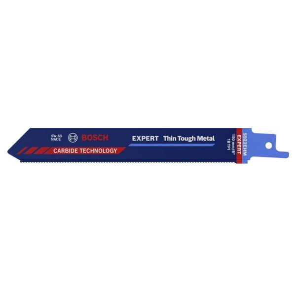 Bosch Accessories 2608900360 EXPERT ‘Thin Tough Metal’ S 922 EHM Säbelsägeblatt, 1 Stück Sägeblatt-Länge 150 mm 1 St.