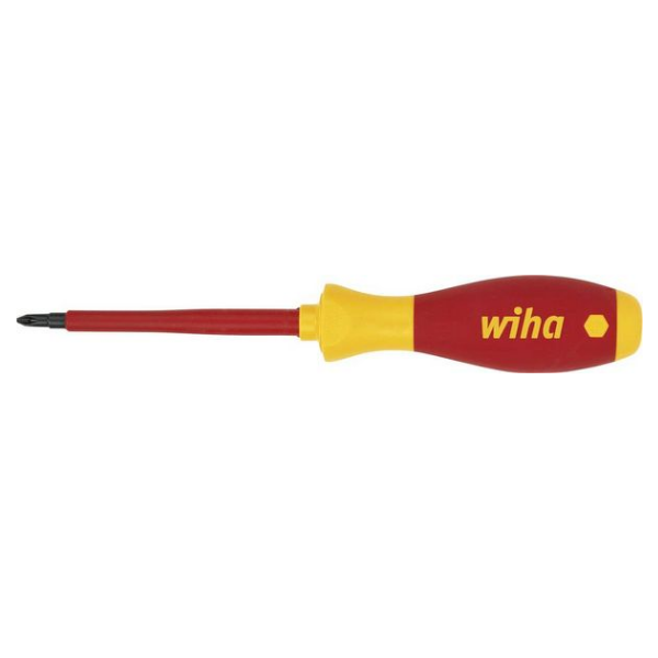 Wiha 00846 VDE Kreuzschlitz-Schraubendreher PH 0 Klingenlänge: 60 mm DIN ISO 8764, DIN EN 60900