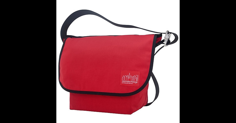 Manhattan Portage Vintage Messenger Bag Medium Red (1606V RED)