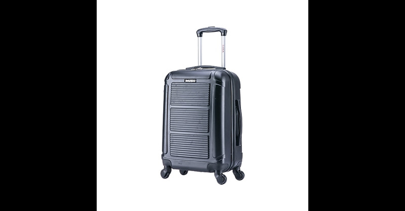 InUSA Pilot Plastic Carry-On Luggage, Black (IUPIL00S-COA)